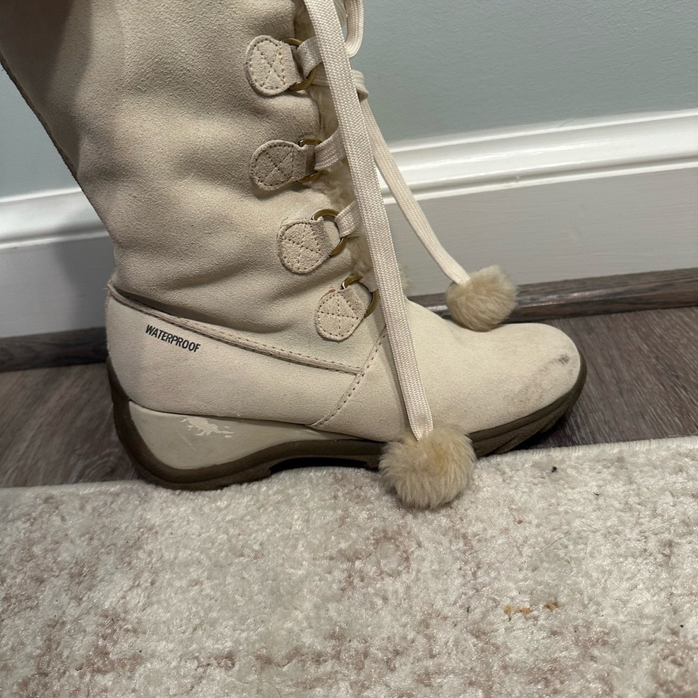 Sporto white leather weatherproof boots - Picture 7 of 14